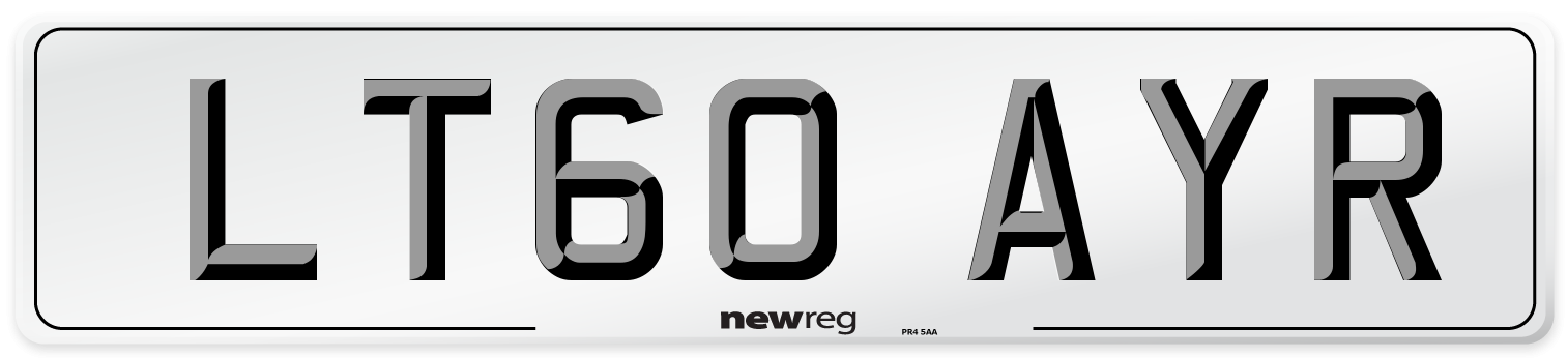 LT60 AYR Number Plate from New Reg